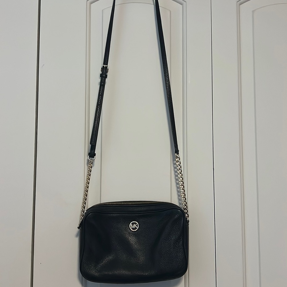 Soft, black leather, Michael Kors, Crossbody bag